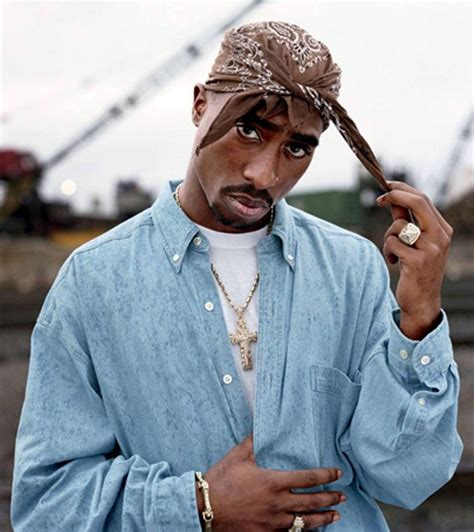 tupac wearing bandana.